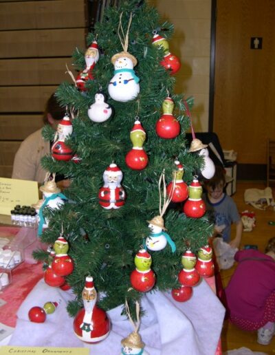 Christnmas Tree of Gourd Ornaments