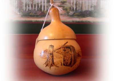 The Old Outhouse gourd trinket box