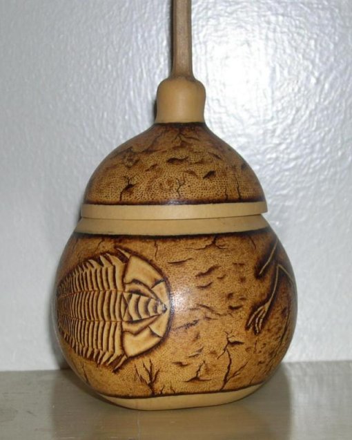 fossil2 Fossil gourd trinket box